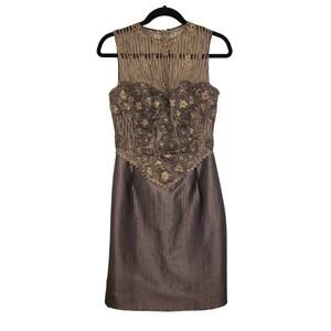 Liancarlo Silk Blend Cocktail Dress
